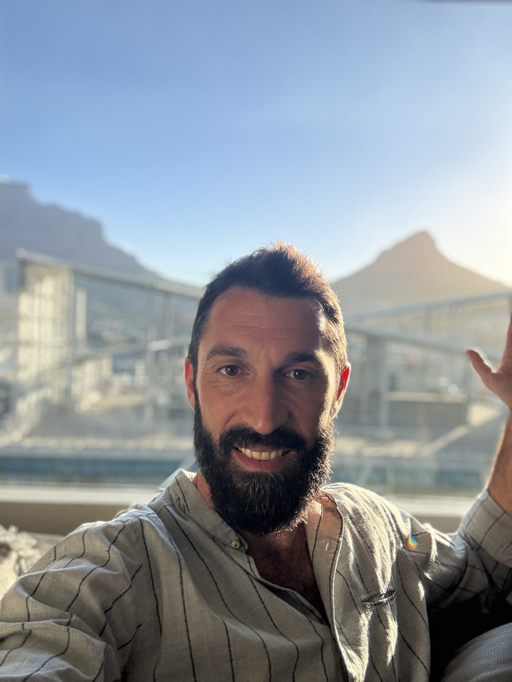Ritratto di Alex Barbieri a Cape Town